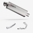 Lextek OP1 Matt S/Steel Exhaust System 350mm for Yamaha Tenere 700 (19-)