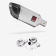 Lextek SP5 Matt Stainless Steel Exhaust 200mm with Link Pipe for Honda CBR1000 RR (08-13)