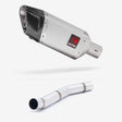 Lextek SP5 Matt Stainless Steel Exhaust 200mm with Link Pipe for Kawasaki Z750 (07-12)