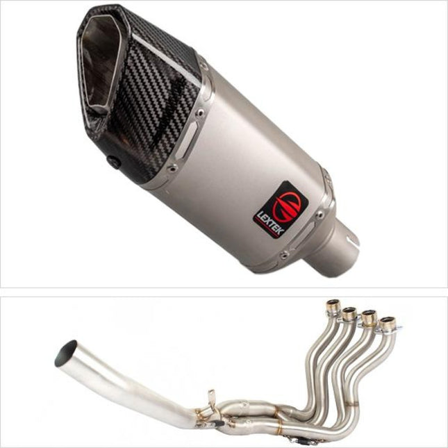 Lextek Matt Stainless Steel SP5 200mm Exhaust System for Suzuki GSXR 1000 (12-16)