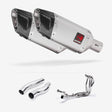 Lextek SP5 Matt Stainless Steel Exhaust System 200mm for Kawasaki Z1000 (10-19)