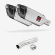 Lextek SP5 Matt Stainless Steel Exhaust 200mm with Link Pipe for Yamaha XJR 1300 (07-16)