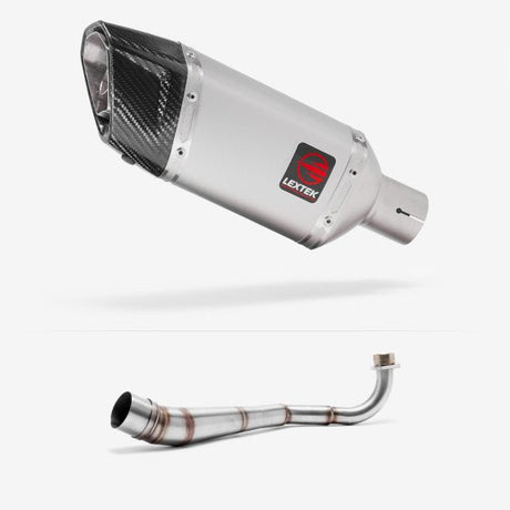 Lextek SP5 Matt Stainless Steel Exhaust System 200mm Low Level for Honda MSX Grom 125 (13-16)