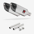 Lextek SP5 Matt Stainless Steel Exhaust 200mm with Link Pipes for Honda CBR1100XX Blackbird (96-07)
