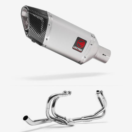 Lextek Matt Stainless Steel SP5 200mm Exhaust System for Honda VFR 800 (98-01)