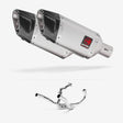 Lextek SP5 Matt Stainless Steel Exhaust System 200mm for SUZUKI SV1000 (03-07)