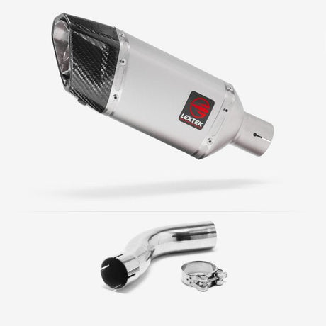 Lextek SP5 Matt Stainless Steel Exhaust 200mm with Link Pipe for Triumph Sprint ST 995i (98-04)