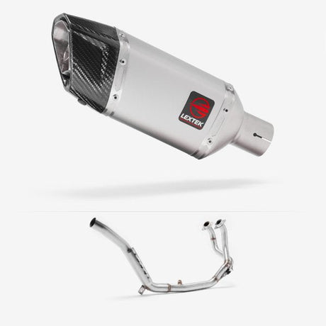 Lextek SP5 Matt Stainless Steel Exhaust System 200mm for Honda CRF1000 Africa Twin (16-19)