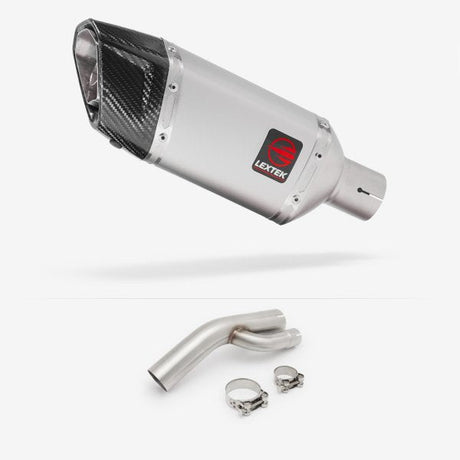 Lextek SP5 Matt Stainless Steel Exhaust 200mm with Link Pipe for BMW S1000 RR (17-18)