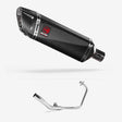 Lextek SP9C Gloss Carbon Fibre Exhaust System 300mm for Lexmoto XTR S 125