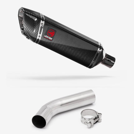 Lextek Carbon Fibre SP9C 300mm Exhaust with Link Pipe for Honda VFR400 NC21 (85-88)