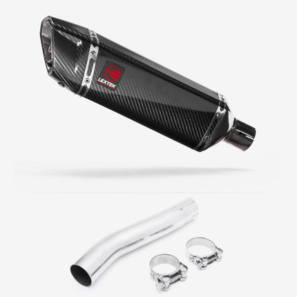 Lextek Carbon Fibre SP9C 300mm Exhaust with Link Pipe for Suzuki GSXR 600/750 (08-10)