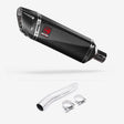 Lextek SP9C Gloss Carbon Fibre Exhaust 300mm with Link Pipe for Suzuki GSXR 600/750 (08-10)