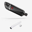 Lextek SP9C Gloss Carbon Fibre Exhaust 300mm with Link Pipe for Suzuki GSXR 1000 (01-06)