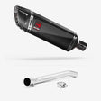 Lextek SP9C Gloss Carbon Fibre Exhaust 300mm with De-Cat Link Pipe for Suzuki GSXR 1000 (07-08)