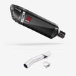 Lextek SP9C Gloss Carbon Fibre Exhaust 300mm with Link Pipe for Yamaha FZS 600 Fazer (97-03)