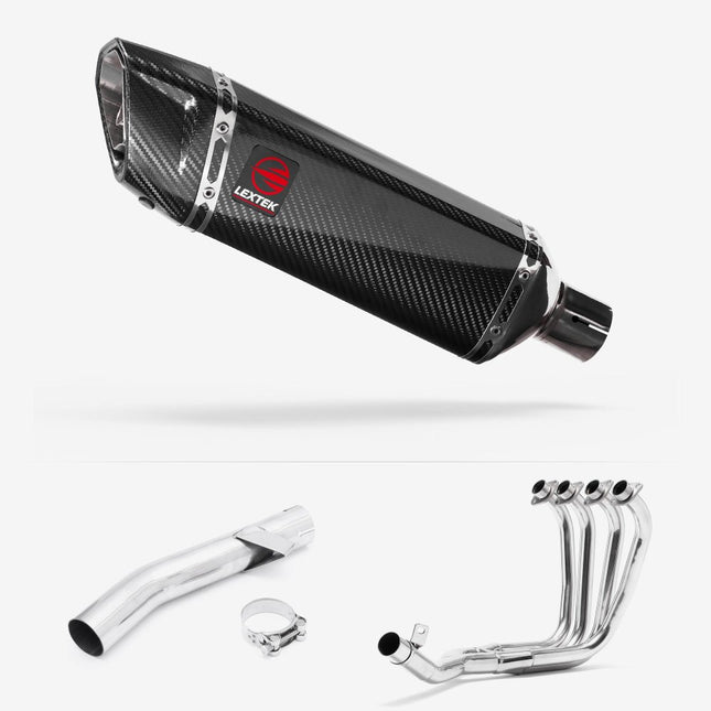 Lextek Carbon Fibre SP9C 300mm Exhaust System for Yamaha FZS 600 Fazer (97-03)