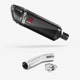 Lextek SP9C Gloss Carbon Fibre Exhaust 300mm with Link Pipe for Suzuki GSXR 600/750 (11- )