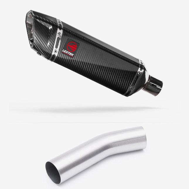 Lextek Carbon Fibre SP9C 300mm Exhaust with Link Pipe for Kawasaki ZX-10R Ninja (08-10)