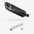 Lextek SP9C Gloss Carbon Fibre Exhaust 300mm with Link Pipe for Yamaha YZF600R Thunder Cat (95-07)