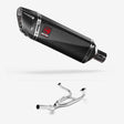 Lextek SP9C Gloss Carbon Fibre Exhaust System 300mm for BMW R 1200 GS (12-17) R 1200 R RS (14-17)