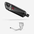 Lextek SP9C Gloss Carbon Fibre Exhaust System 300mm for Suzuki GSX 1300 R Hayabusa (99-07)