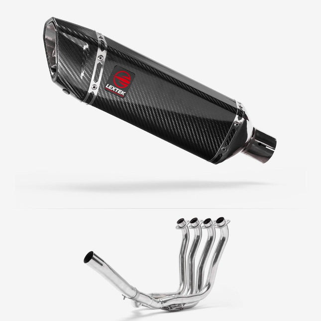 Lextek Carbon Fibre SP9C 300mm Exhaust System for Suzuki GSXR 1000 (01-06)