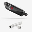 Lextek SP9C Gloss Carbon Fibre Exhaust 300mm with Link Pipe for Yamaha XJR 1300 (07-16)