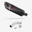 Lextek SP9C Gloss Carbon Fibre Exhaust 300mm with Link Pipe for Honda CB1000R (08-17)