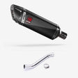 Lextek SP9C Gloss Carbon Fibre Exhaust 300mm with Link Pipe for Kawasaki ZX-10R Ninja (17- )