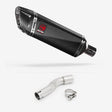 Lextek SP9C Gloss Carbon Fibre Exhaust 300mm with Link Pipe for Honda CMX500 Rebel (17-19)