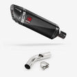 Lextek SP9C Gloss Carbon Fibre Exhaust 300mm with Link Pipe for Honda VFR800 X Crossrunner (11-14)