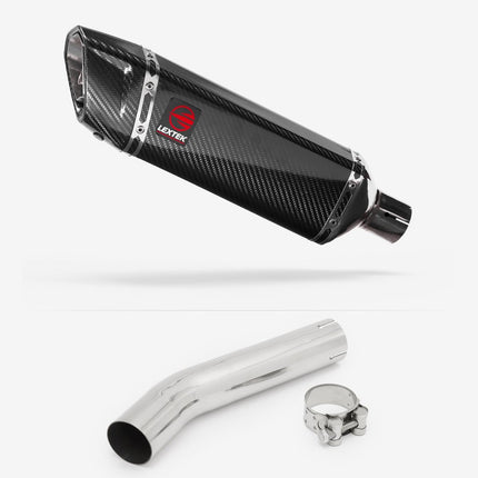 Lextek Carbon Fibre SP9C 300mm Exhaust with Link Pipe for Honda CB1300 (03-14)