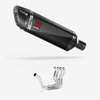 Lextek SP9C Gloss Carbon Fibre Exhaust System 300mm Single Sided