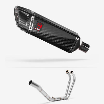 Lextek Carbon Fibre SP9C 300mm Exhaust System for Yamaha YZF R3 (15-18)