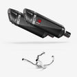 Lextek SP9C Gloss Carbon Fibre Exhaust System 300mm for SUZUKI SV1000 (03-07)