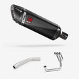 Lextek SP9C Gloss Carbon Fibre Exhaust System 300mm for Triumph Tiger 800 (10-21)