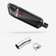 Lextek SP9C Gloss Carbon Fibre Exhaust 300mm with Link Pipe for Kawasaki Ninja 400 & Z400 (18-20)