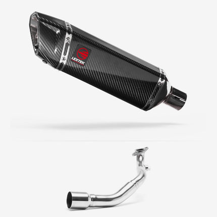 Lextek Carbon Fibre SP9C 300mm Exhaust System for Lexmoto Milano 125