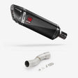 Lextek SP9C Gloss Carbon Fibre Exhaust 300mm with Link Pipe for Ducati Monster 1200 (14-19)