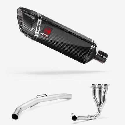 Lextek Carbon Fibre SP9C 300mm Exhaust System for Triumph Explorer 1200 (12-21)
