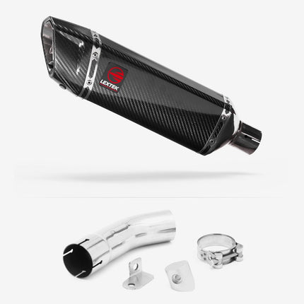 Lextek Carbon Fibre SP9C 300mm Exhaust with Link Pipe for Suzuki GSX-S 1000 (15-20)