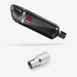 Lextek SP9C Gloss Carbon Fibre Exhaust 300mm with Link Pipe for Lexmoto Adrenaline (EFI) 125