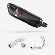 Lextek SP9C Gloss Carbon Fibre Exhaust System 300mm for Honda CMX500 Rebel (17-19)
