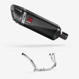 Lextek SP9C Gloss Carbon Fibre Exhaust System 300mm for Honda CRF1000 Africa Twin (16-19)