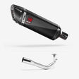 Lextek SP9C Gloss Carbon Fibre Exhaust System 300mm for Lexmoto Titan 125