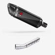 Lextek SP9C Gloss Carbon Fibre Exhaust 300mm with Link Pipe for Yamaha Tenere 700 (19-23)