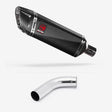 Lextek SP9C Gloss Carbon Fibre Exhaust 300mm with Link Pipe