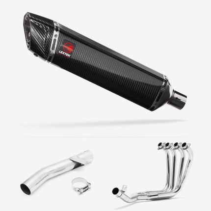 Lextek Carbon Fibre SP7C 400mm Exhaust System for Yamaha FZS 600 Fazer (97-03)