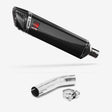Lextek SP7C Gloss Carbon Fibre Exhaust 400mm with Link Pipe for Suzuki GSXR 600/750 (11- )